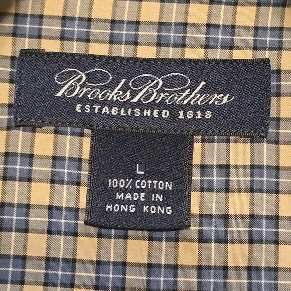 Brooks Brothers Classic Button Down Shirt Mens Size Large Plaid Long Sleeve - Picture 4 of 9